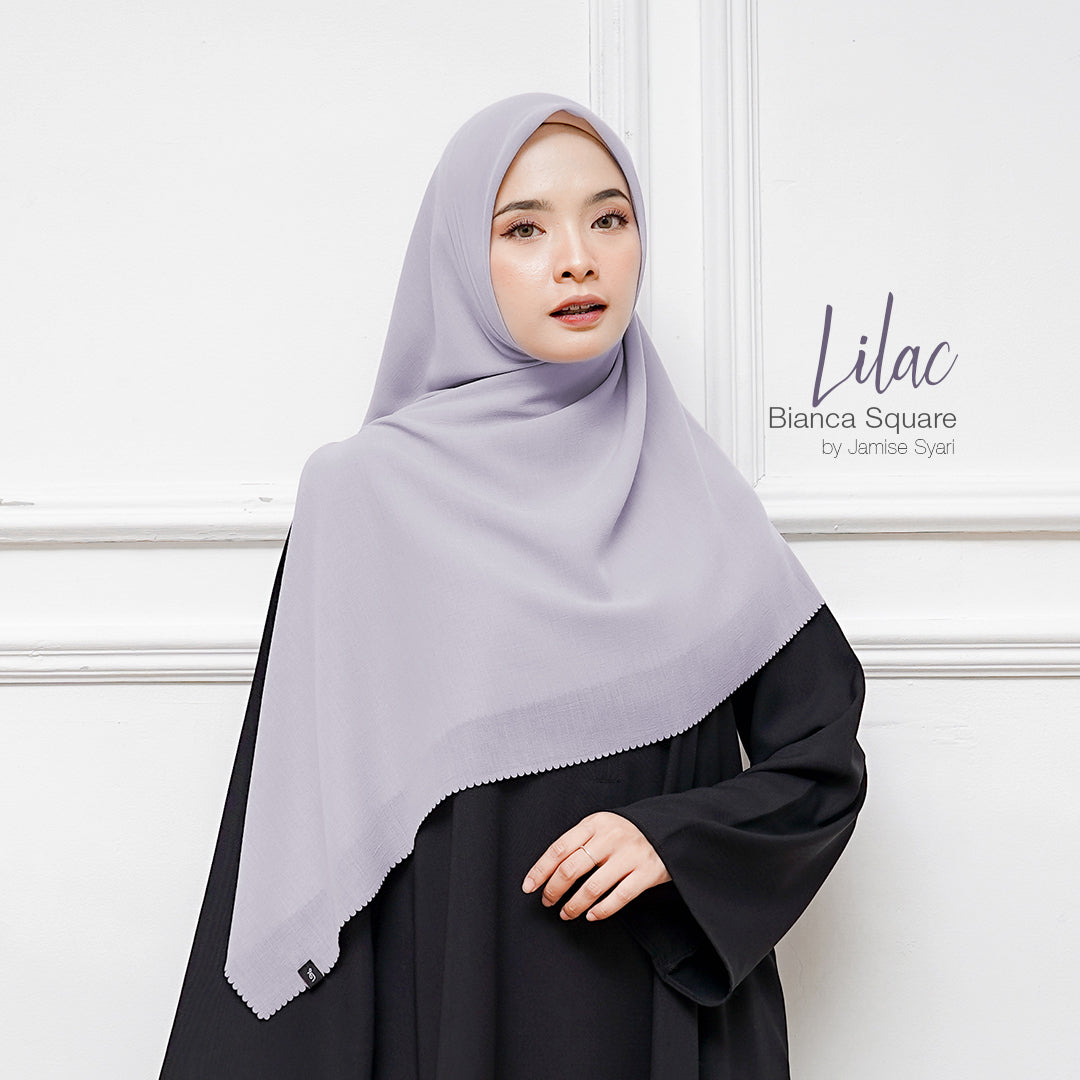 Bianca Square | Voal Khimar Lasercut