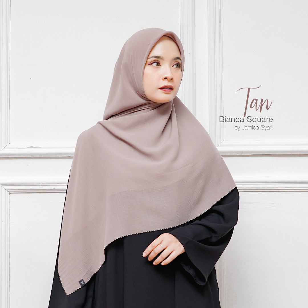 Bianca Square | Voal Khimar Lasercut