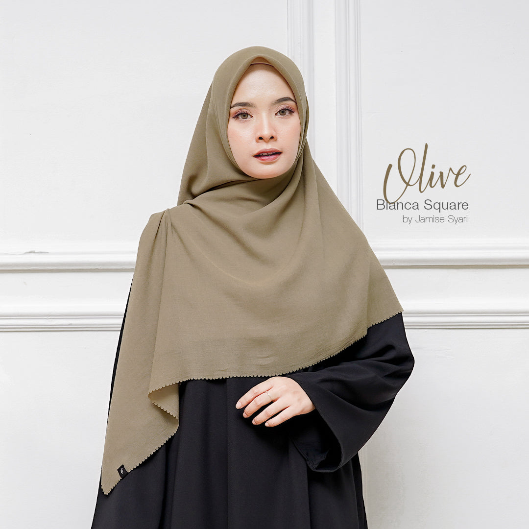 Bianca Square | Voal Khimar Lasercut
