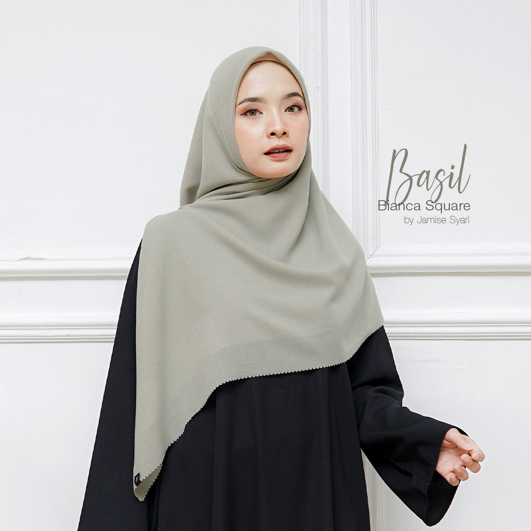 Bianca Square | Voal Khimar Lasercut