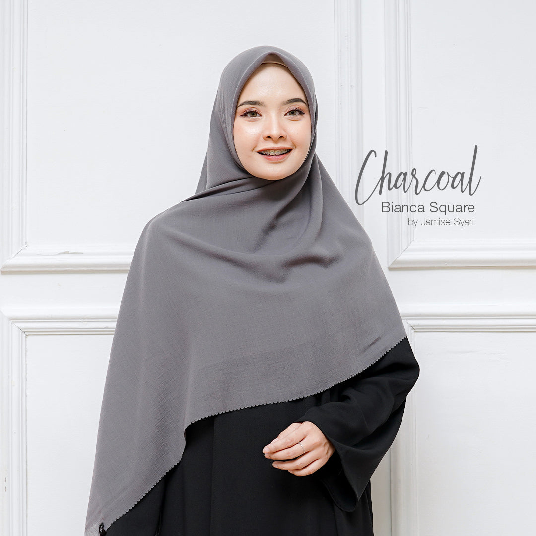 Bianca Square | Voal Khimar Lasercut