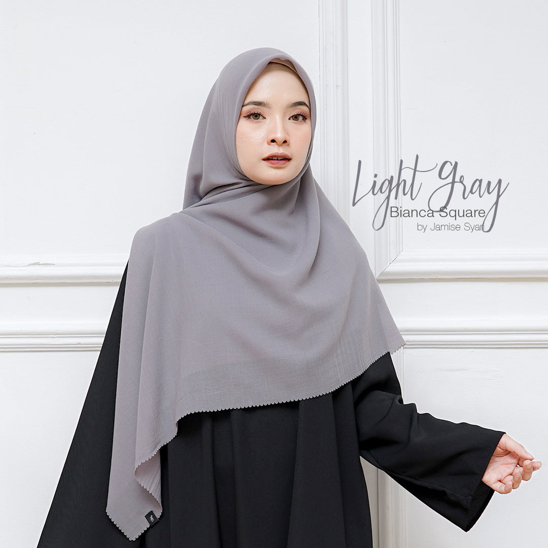 Bianca Square | Voal Khimar Lasercut