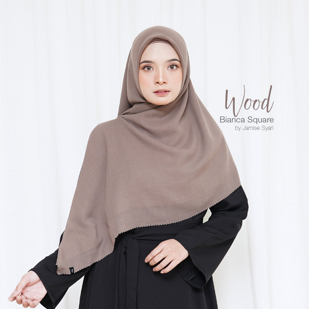 Bianca Square | Voal Khimar Lasercut