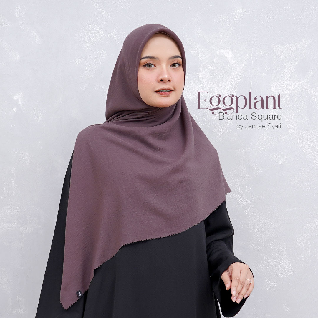 Bianca Square | Voal Khimar Lasercut