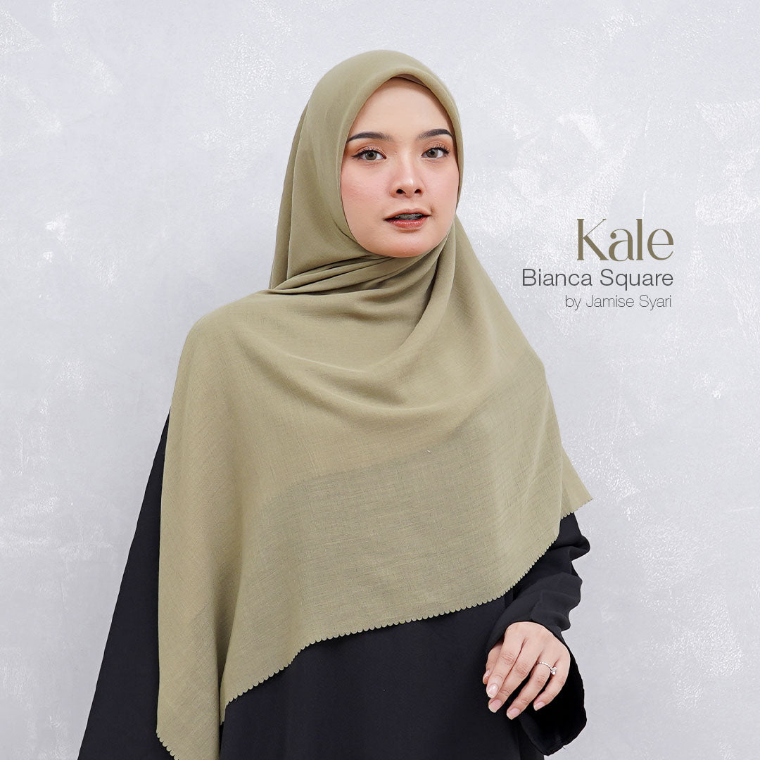 Bianca Square | Voal Khimar Lasercut