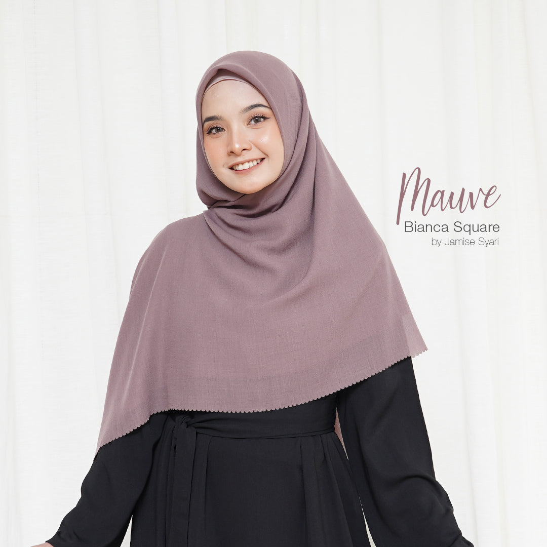 Bianca Square | Voal Khimar Lasercut