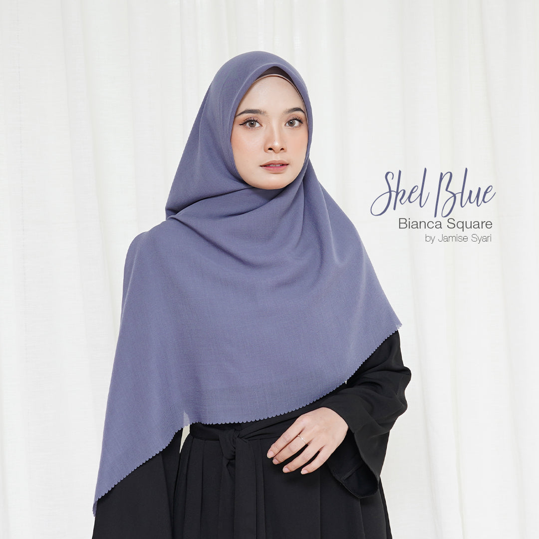 Bianca Square | Voal Khimar Lasercut