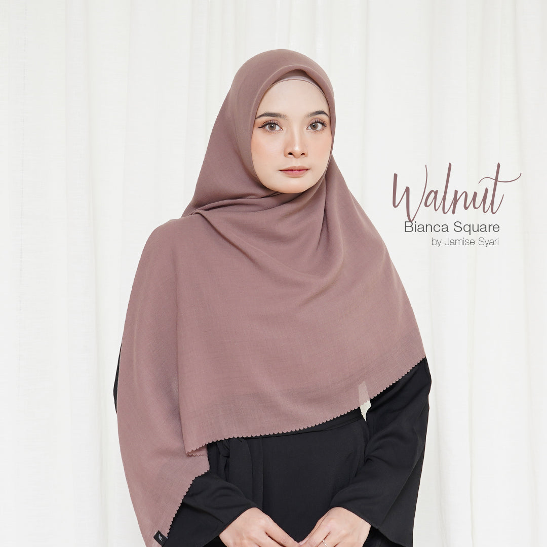 Bianca Square | Voal Khimar Lasercut