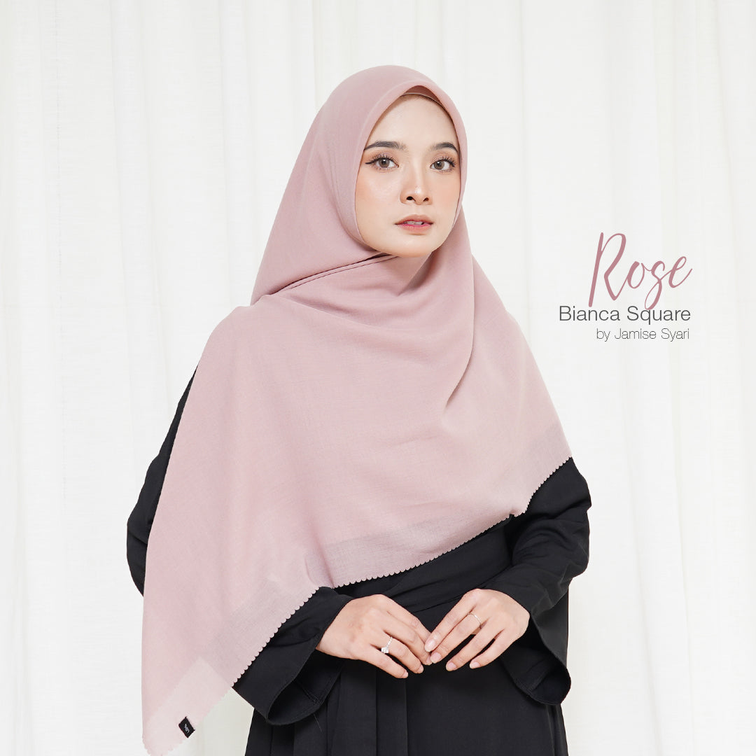 Bianca Square | Voal Khimar Lasercut